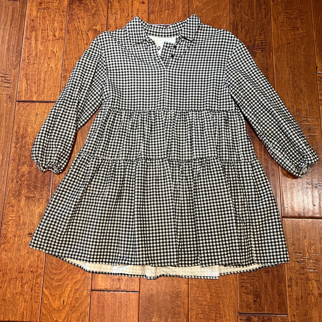 Girl Zara Checkered Dress